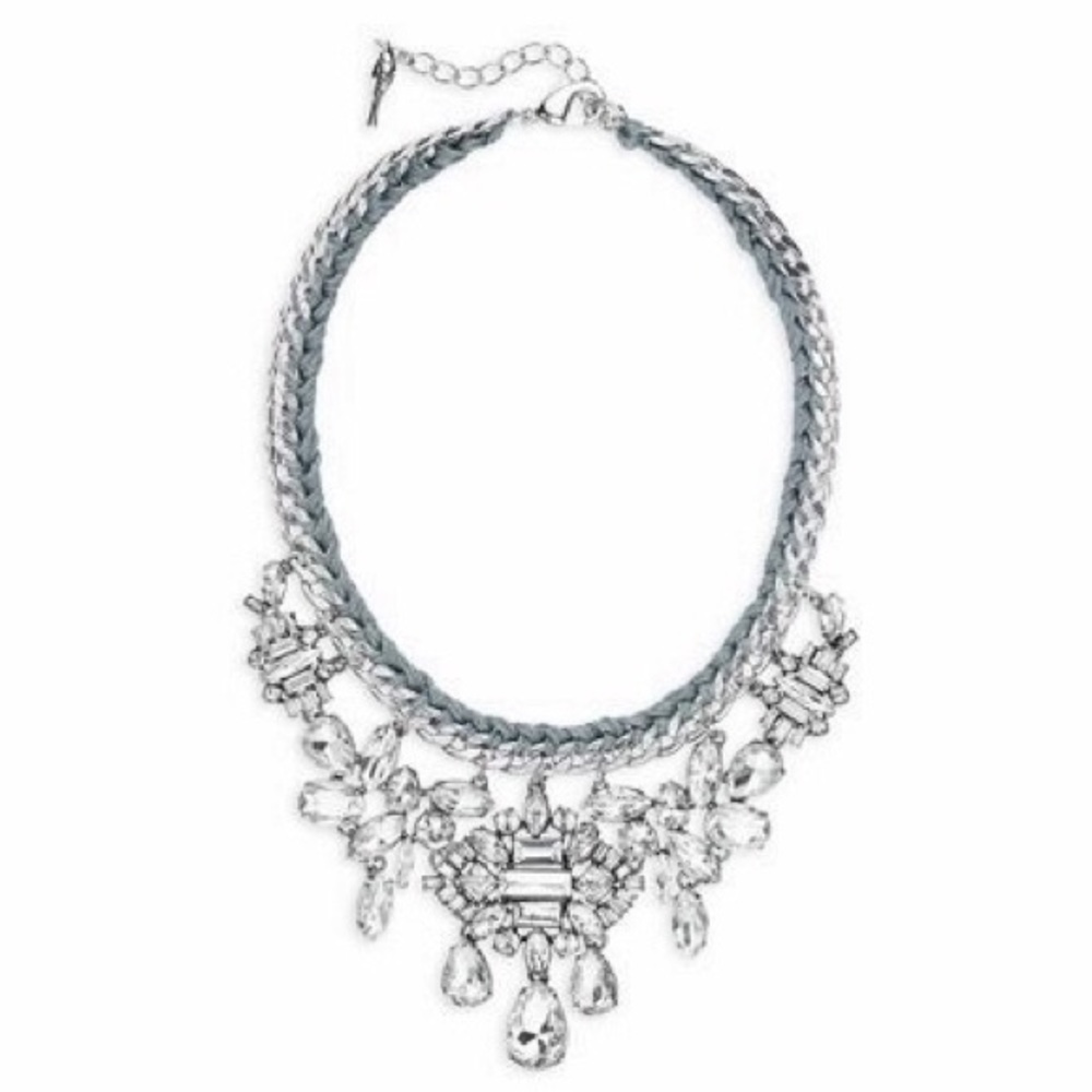 Chloe + Isabel Deco Crystal Cluster Drama Necklace